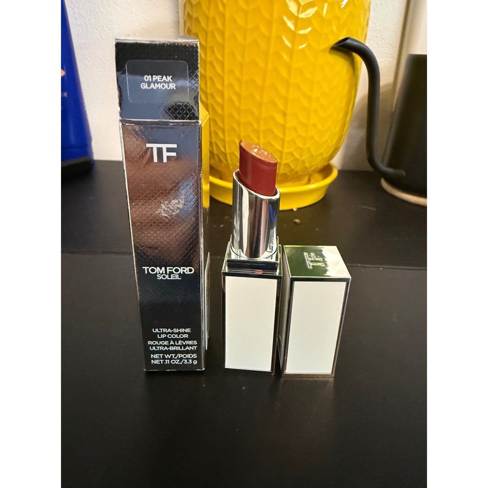 Tom Ford Soleil Ultra-Shine Lip Color 01 Peak Glamour Glossy Lipstick 0.11oz